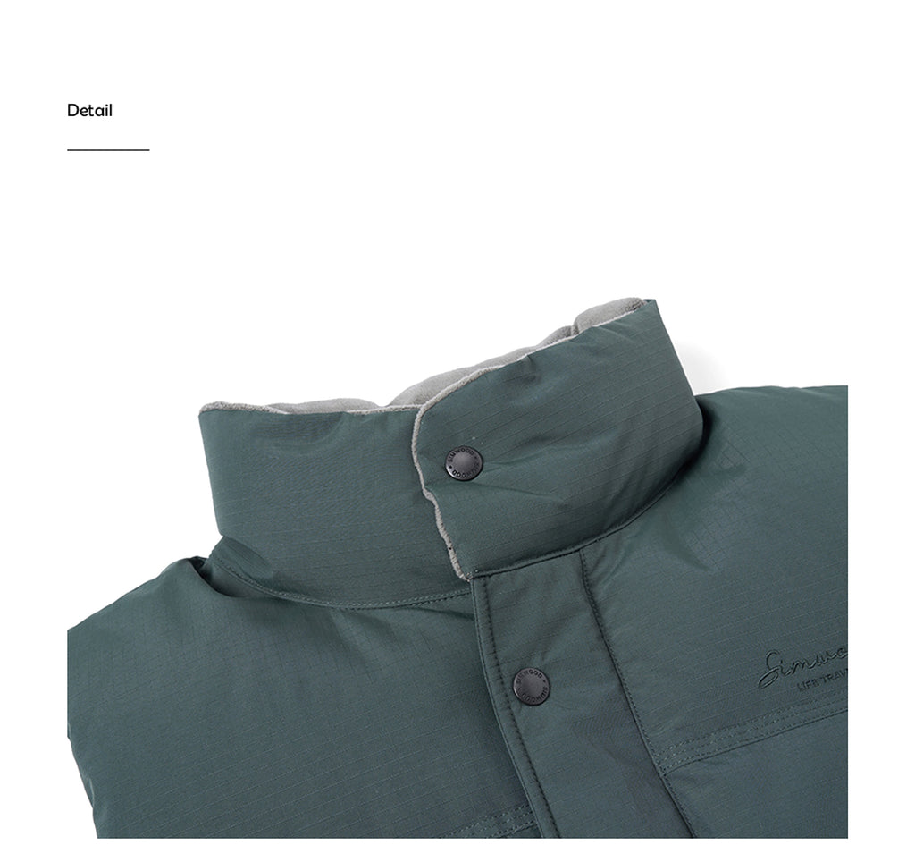 White Duck Down Three-proof Vest Down Jacket Coat For Men - enhanced image 8