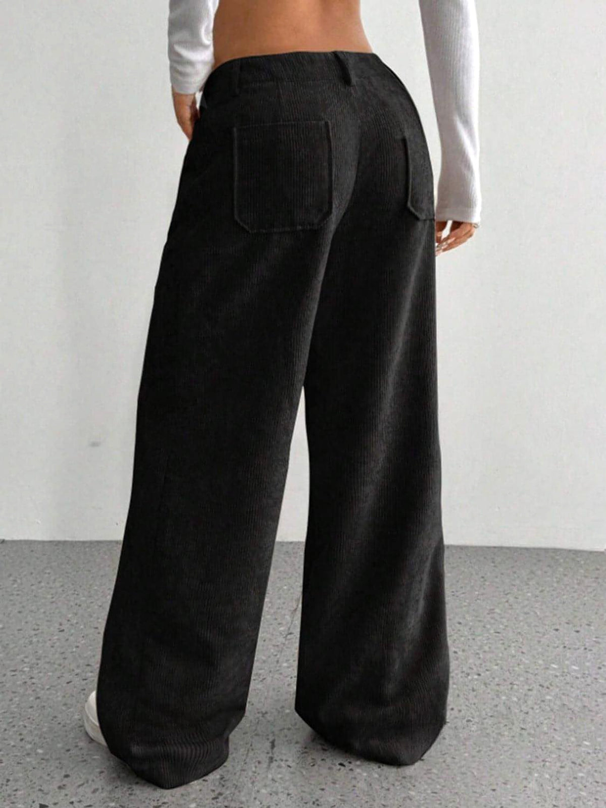Wide Leg Pants with Pockets - enhanced image 8