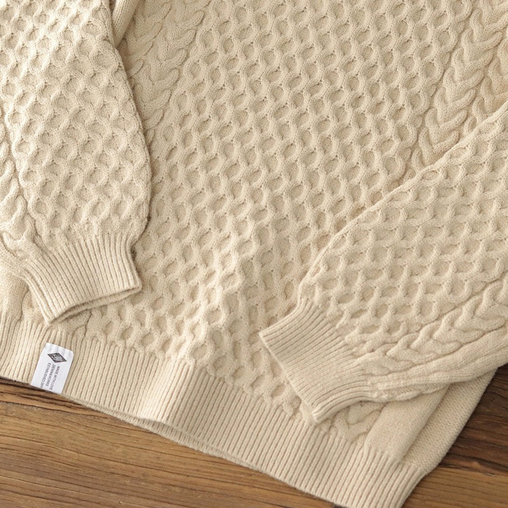 Winter Thickened Knitting Retro Lantern Sleeve Plus Size Loose Casual Sweater - enhanced image 8