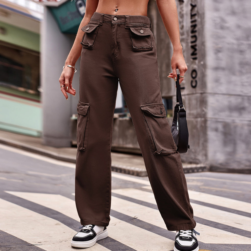 Women's Multi-pocket Design Jeans Casual - enhanced image 8