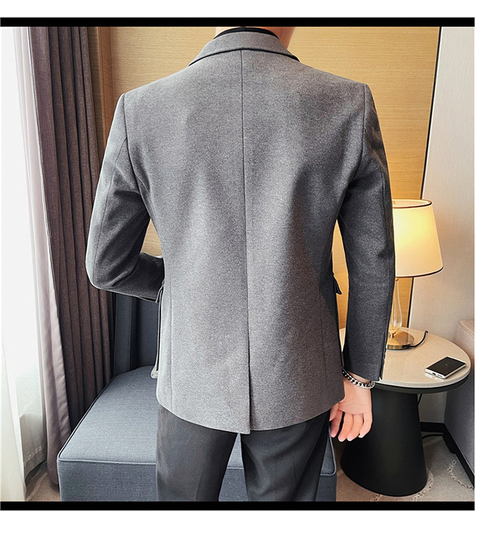 Woolen Suit Men's Single-breasted Suit Jacket - enhanced image 8