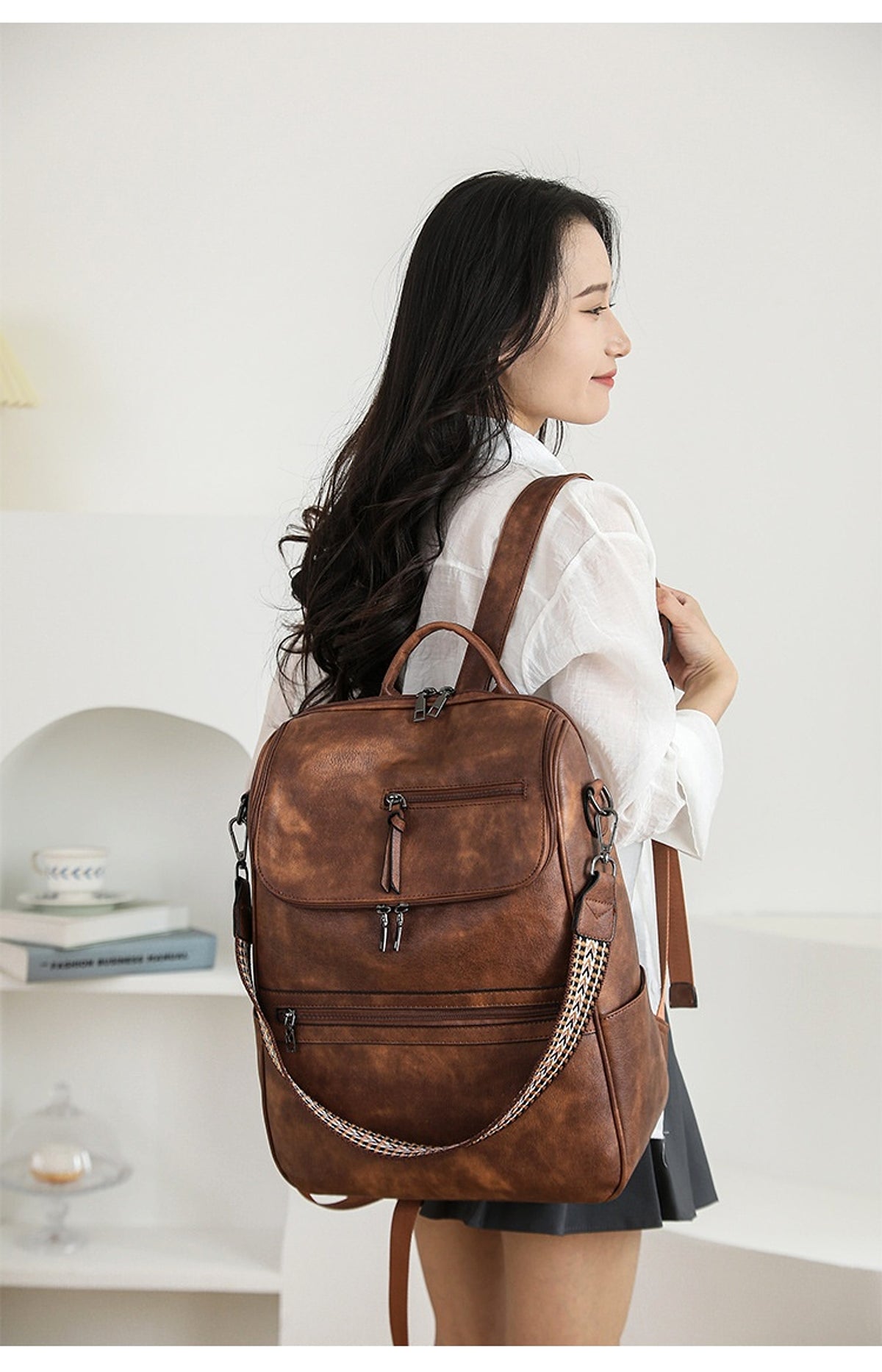 ALLFASHION™ – RetroSense™ College Backpack - enhanced image 9