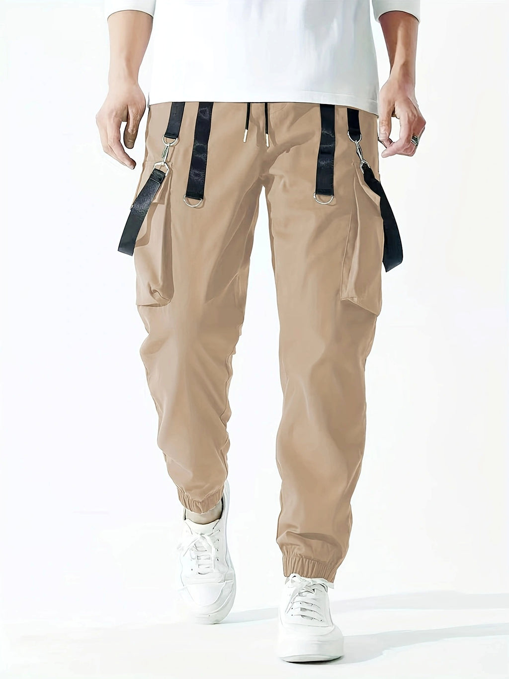 B.1 Ribbon Overalls Drawstring Sports Trousers Pants - enhanced image 9