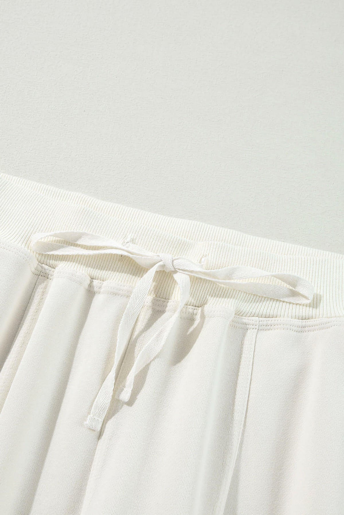 Beige Plain Cargo Pockets High Waist Casual Sweatpants - enhanced image 9