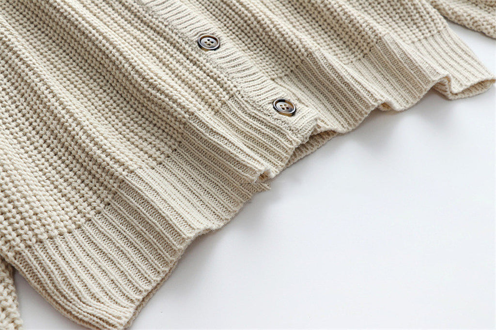 Both Sides Wear A Sweater Temperament Commuting Loose Solid Color - enhanced image 9