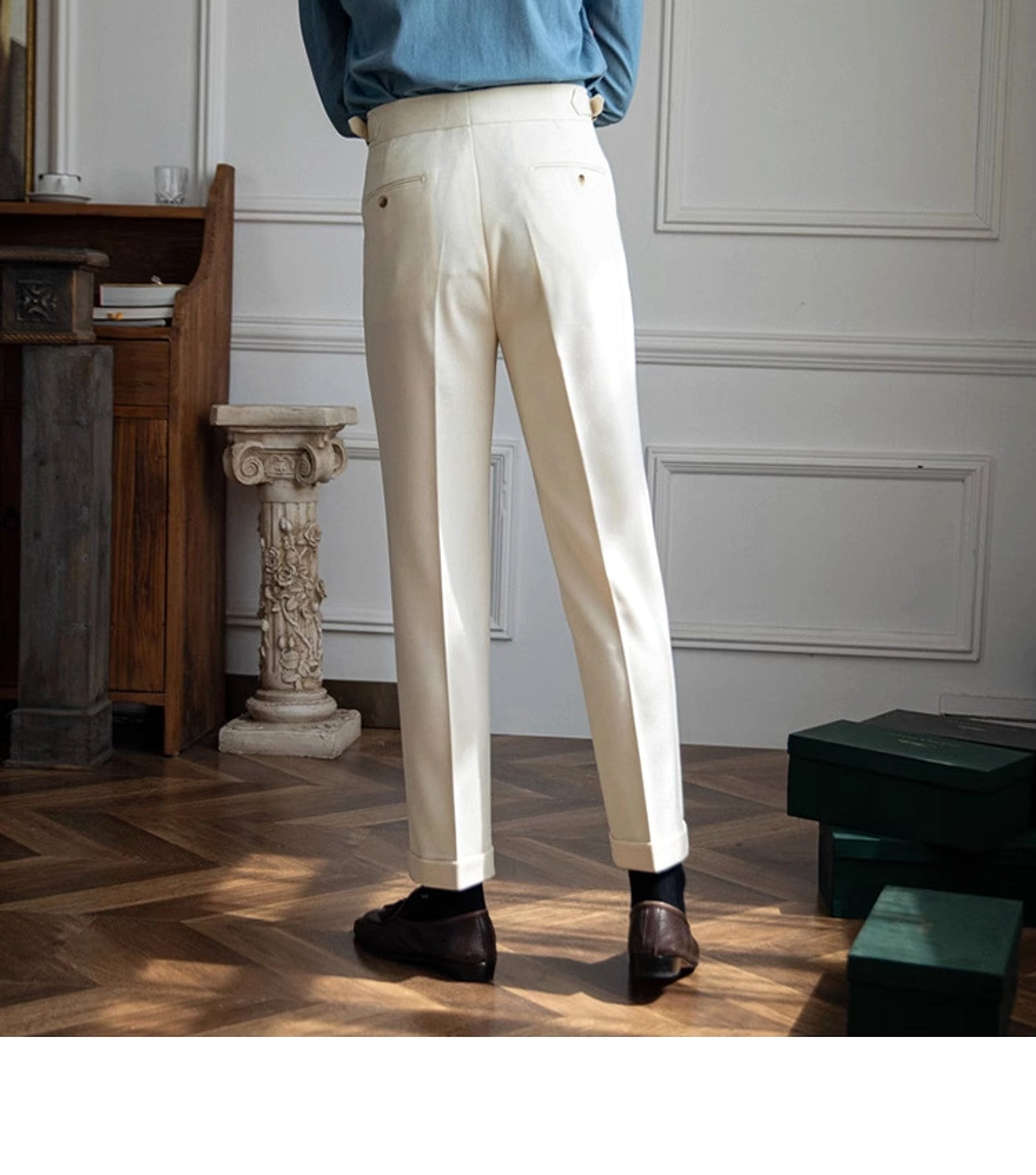 British Men Business Casual Pants - enhanced image 9