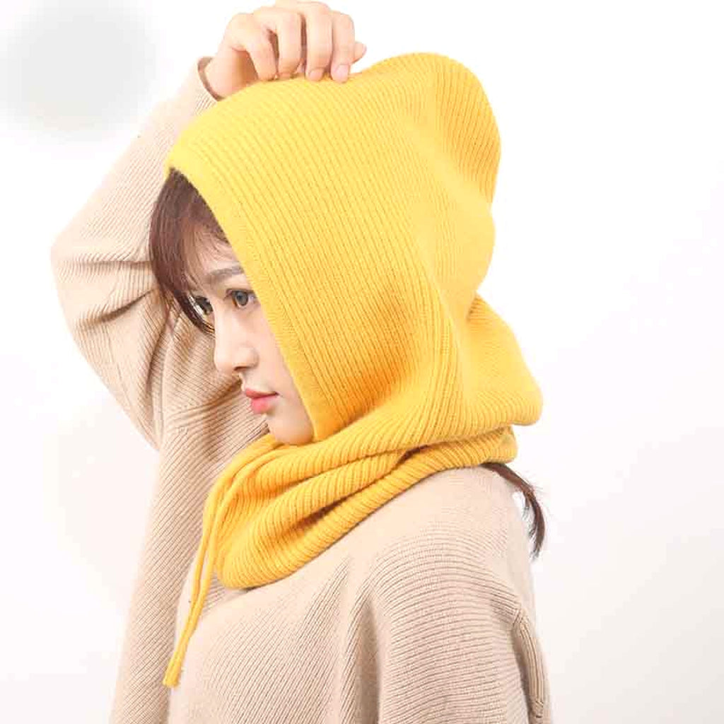 Cashmere Woolen Autumn And Winter Knitted Hat - enhanced image 9