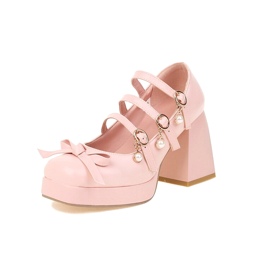 Cute Round Toe Single Shoe Bow Student Shoes - enhanced image 9