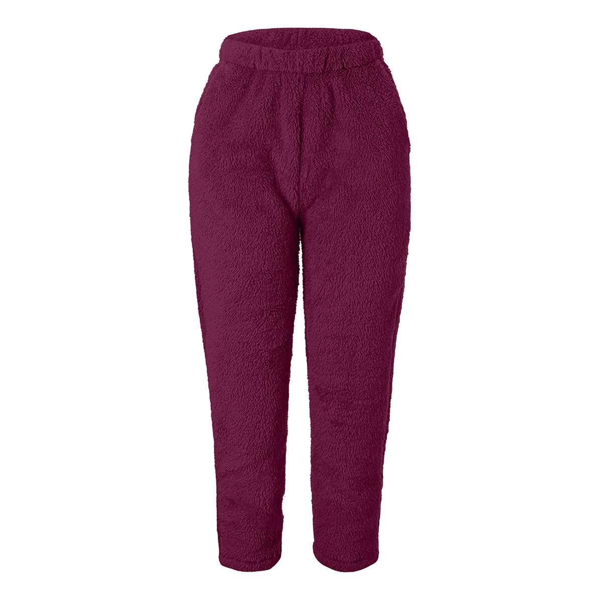 Double-sided Velvet Home Wear Women's Solid Color Loose Plush Pajama - enhanced image 9