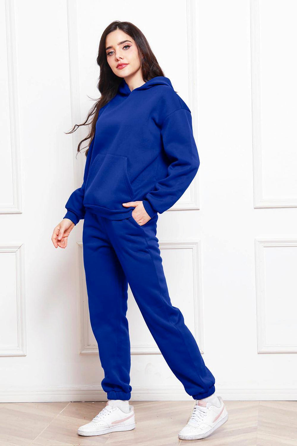 Drop Shoulder Long Sleeve Hoodie and Pants Set - enhanced image 9