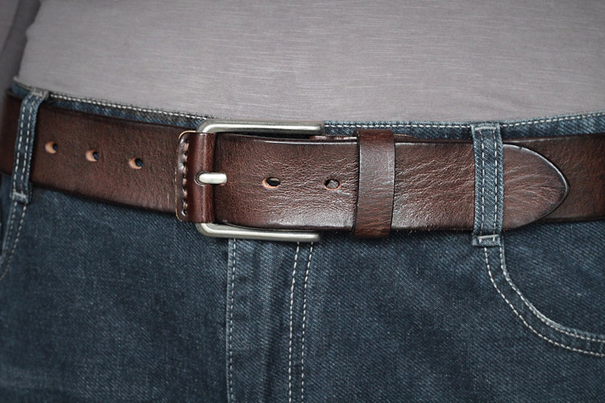 First Layer Cowhide Handmade Belt Men's Pin Buckle Belt