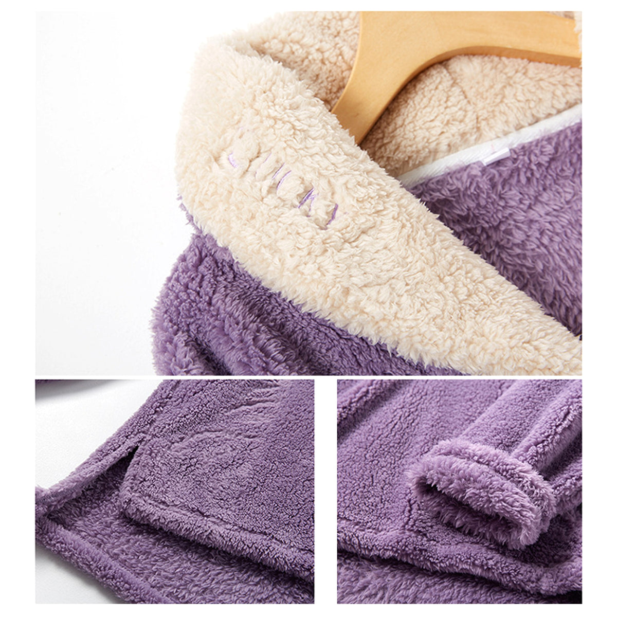 Flannel Pajamas Pajamas Set Thickening Couples Home Service - enhanced image 9