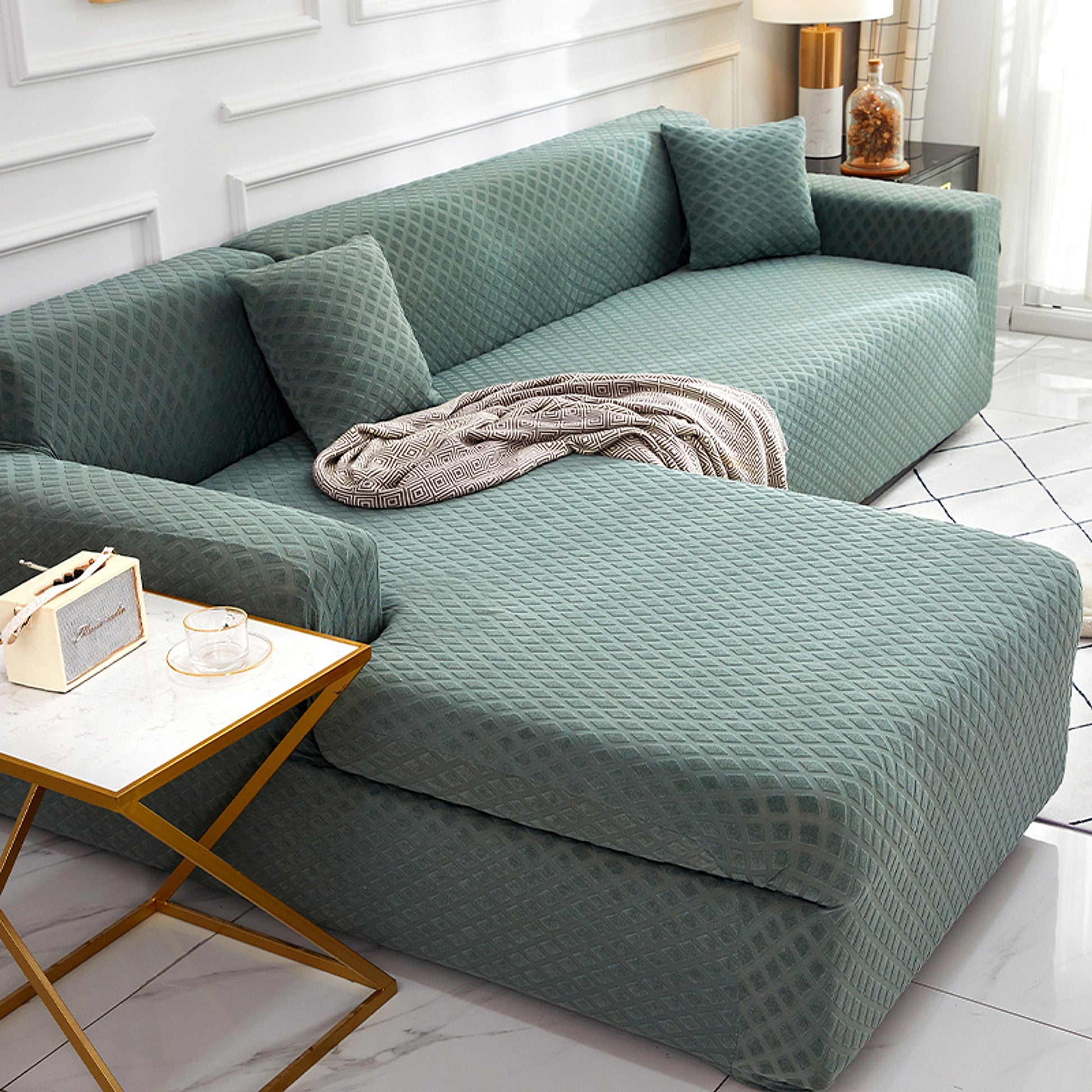 FlexLuxe™ – Full Stretch Sofa Cover for Modular Sofas - enhanced image 9