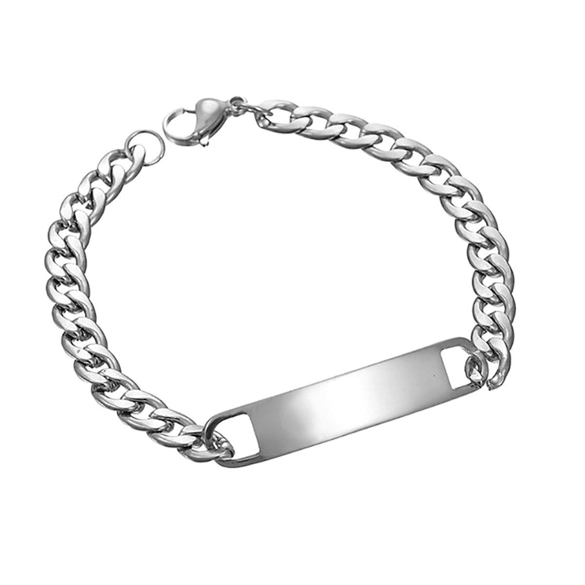 Personalized Engraved Titanium Steel Bracelet – Custom Name & Message Jewelry - enhanced image 9