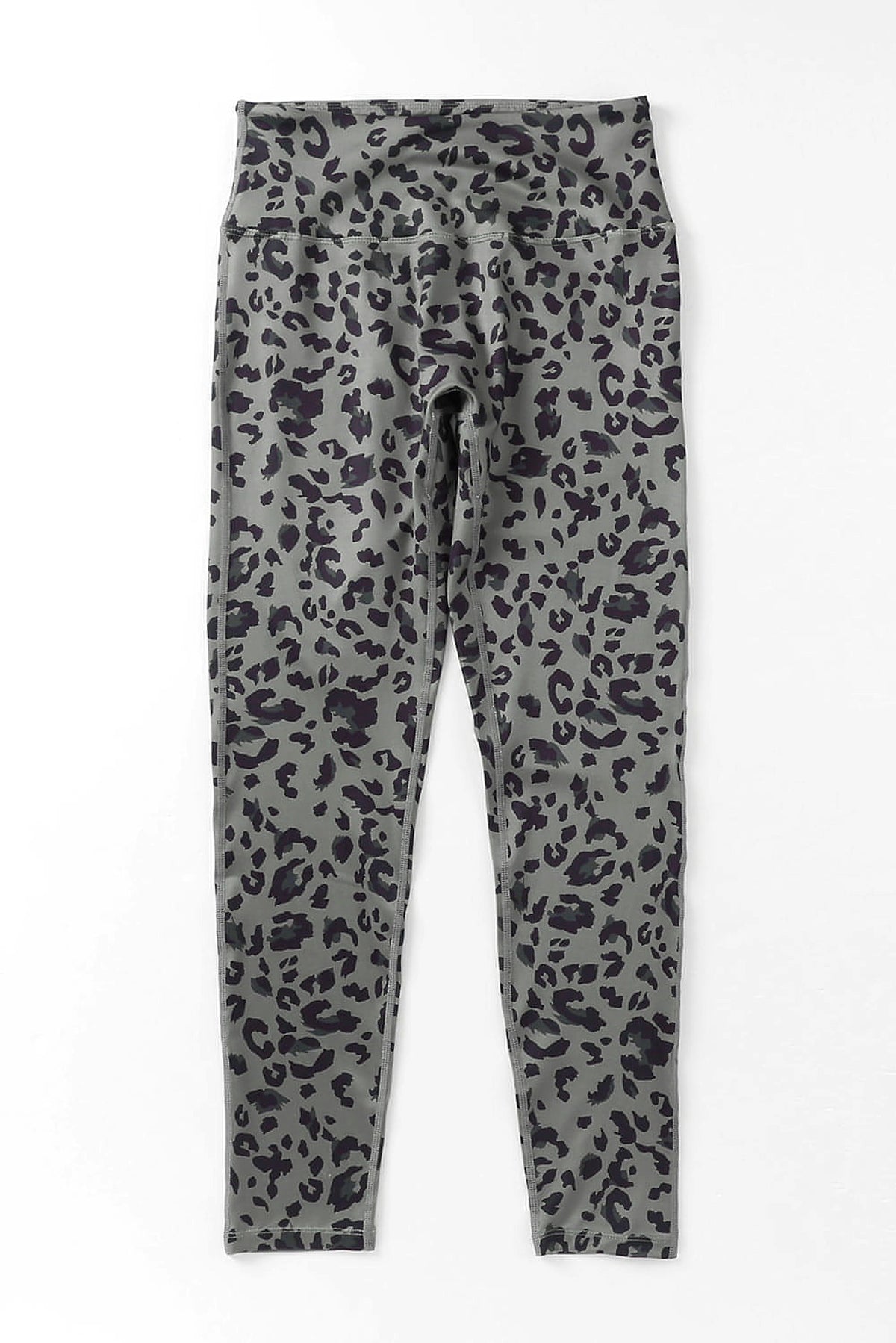 Gray Classic Leopard Print Active Leggings - enhanced image 9