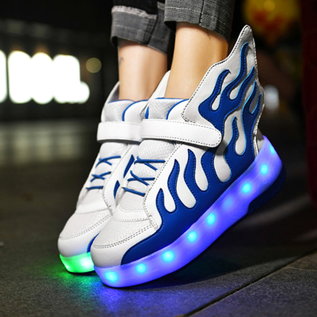 Heelys LED Luminous Rechargeable Lightweight Roller Shoes Two-wheeled Boys And Girls Light Shoes Wheel Shoes - enhanced image 9