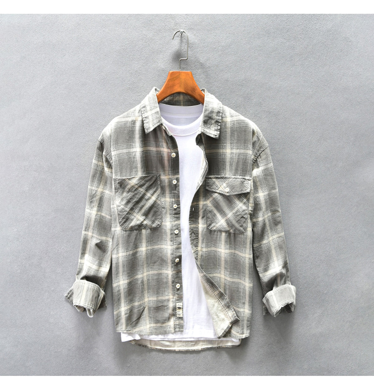 PlaidCraft™ – Pure Cotton Check Shirt for Men - enhanced image 9