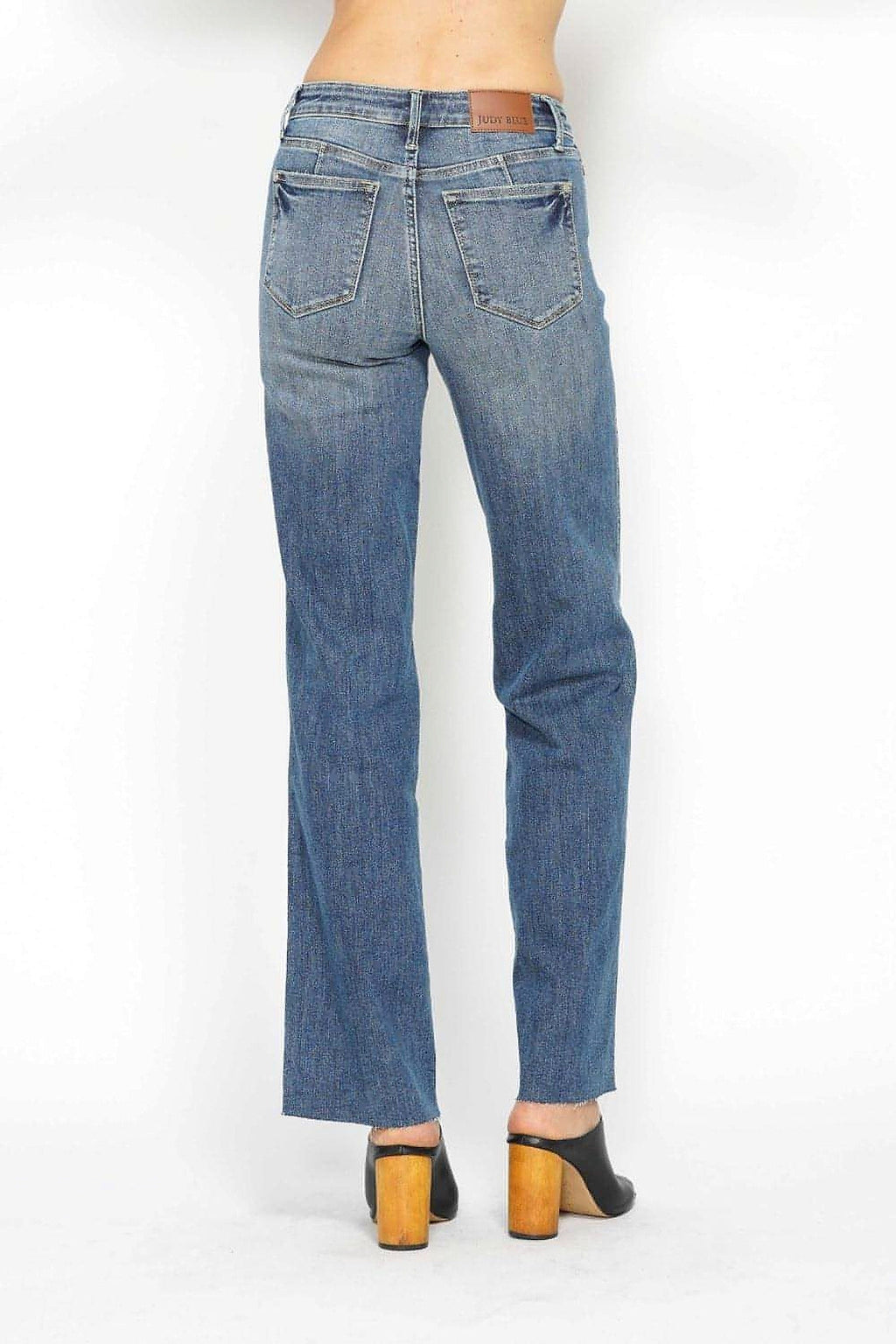 Judy Blue Full Size Tummy Control Straight Jeans - enhanced image 9