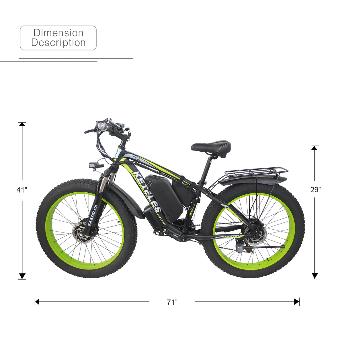 Ketteles™ K800 – Full Alloy E-Mountainbike (48V 21Ah, 21-Speed, Dual Disc Brake) - enhanced image 9