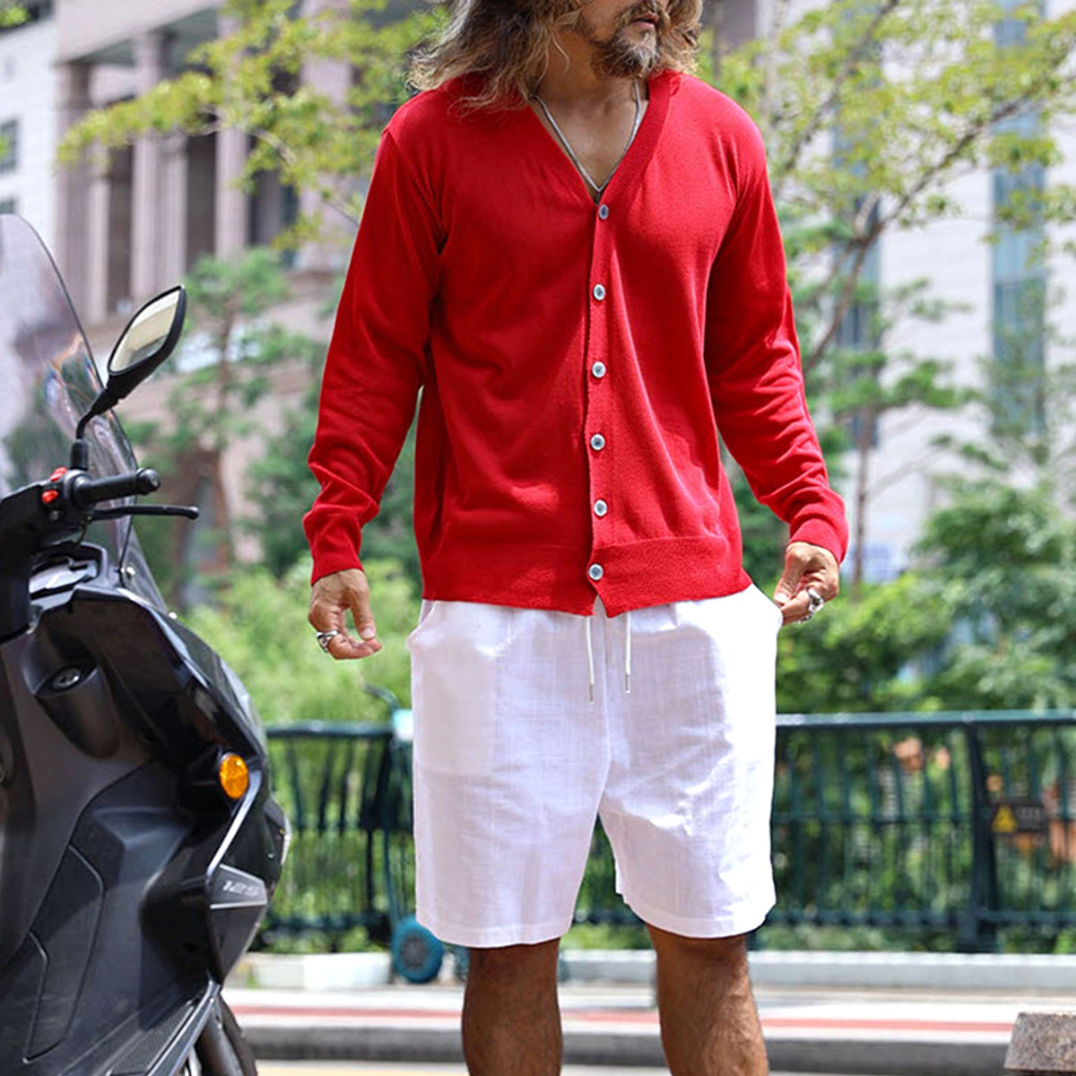 Knitted Sweater Men's Top - enhanced image 9