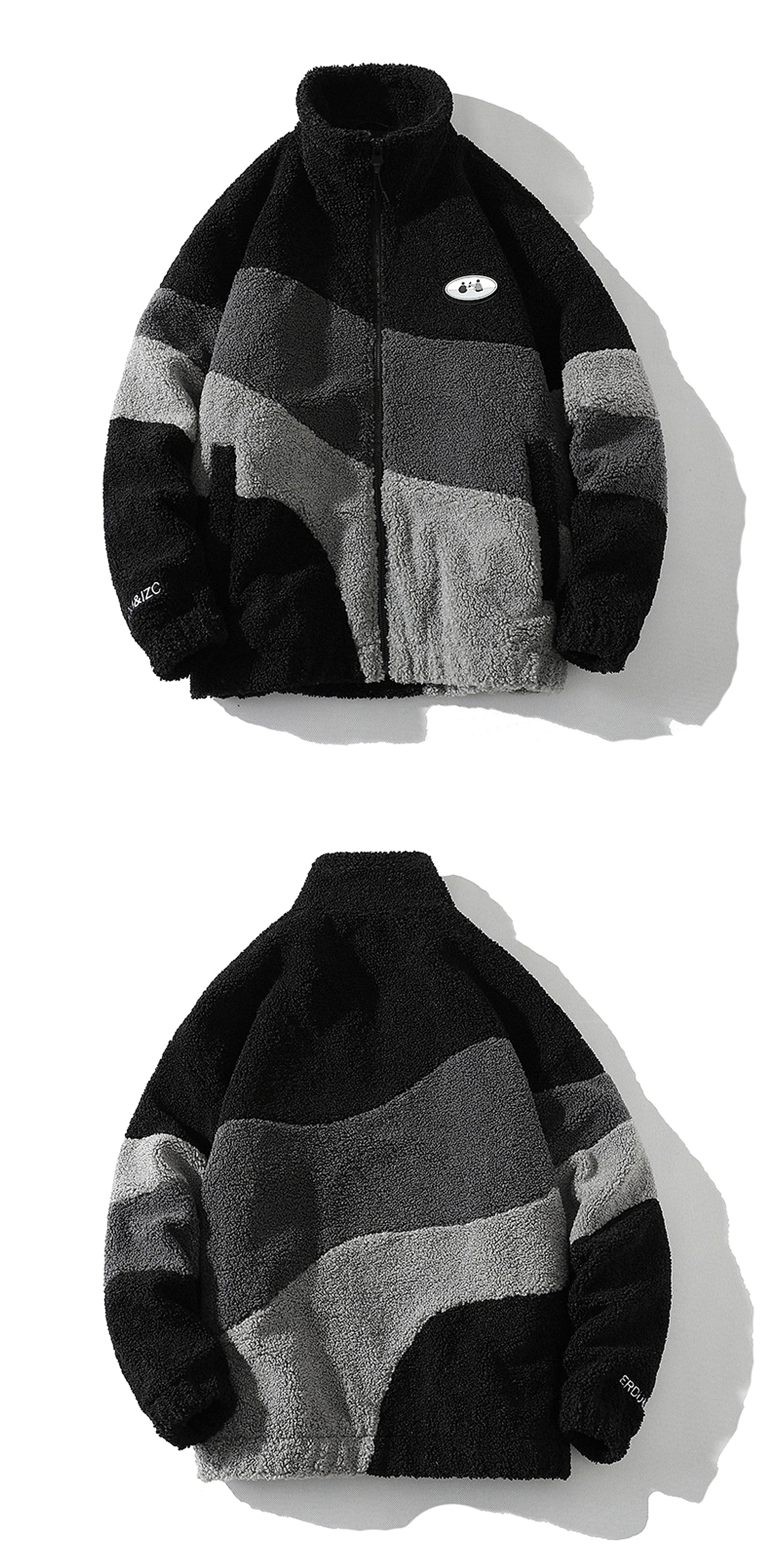 Lambswool Stand Collar Jacket Men - enhanced image 9