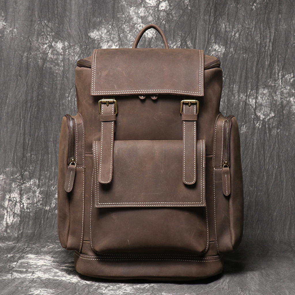 ALLFASHION™ – HeritageLeather Laptop Backpack - enhanced image 9