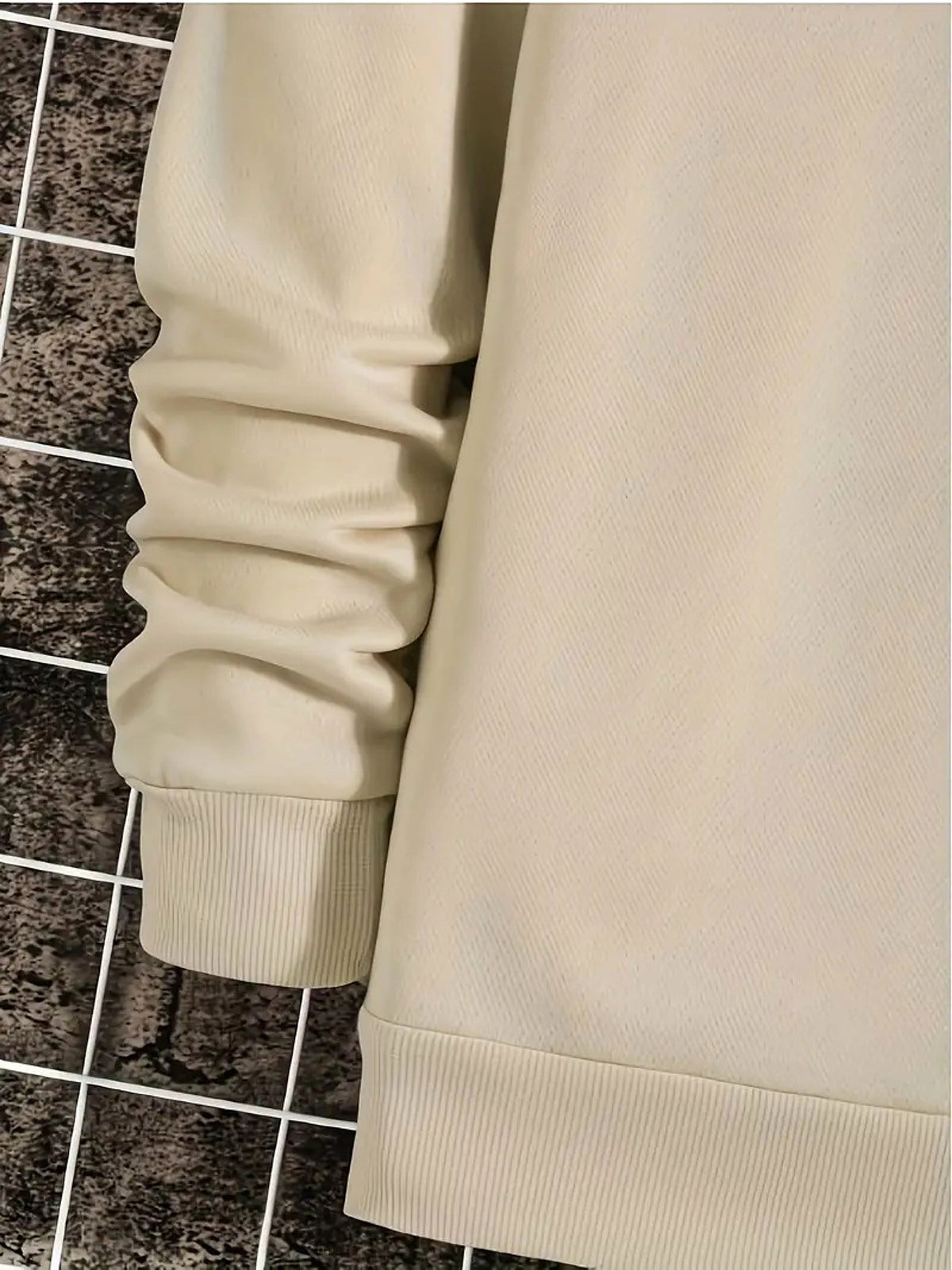 Letter Number 66 Printed Casual Hooded Pullover Sweater Mem - enhanced image 9