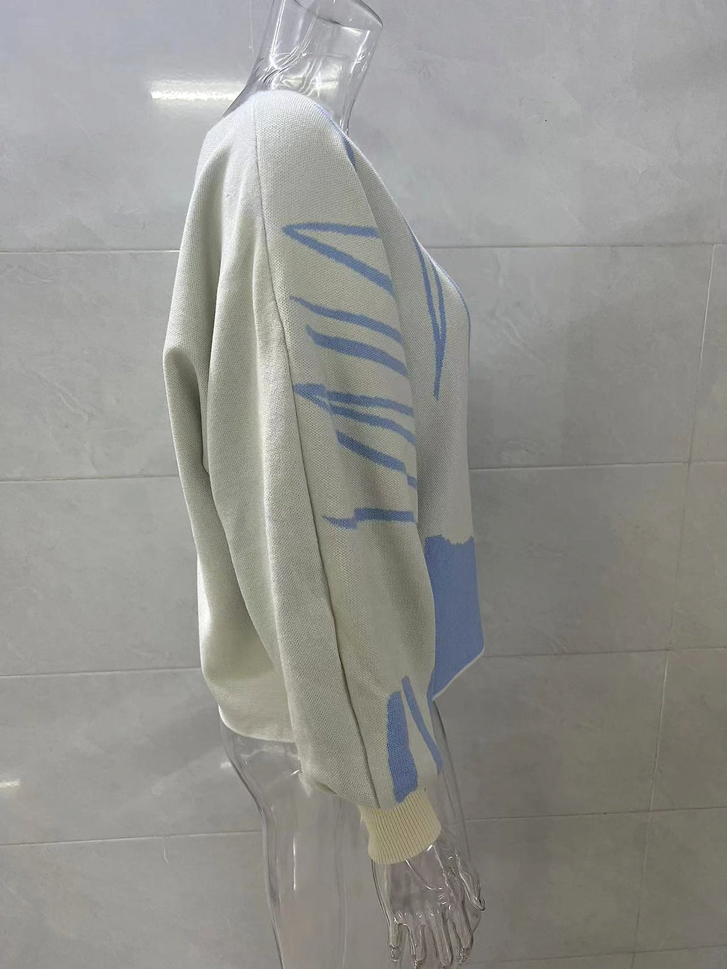 Loose Pullover Knitting Sweater Women - enhanced image 9