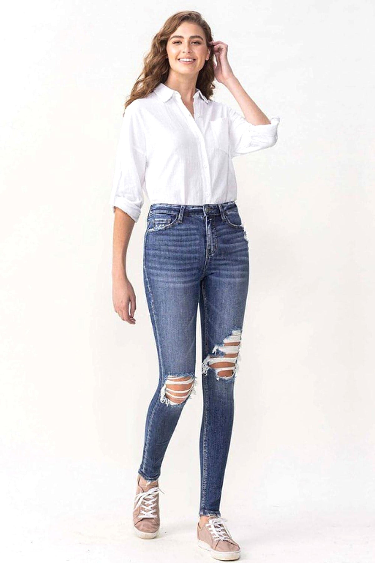 Lovervet Hayden Full Size High Rise Skinny - enhanced image 9