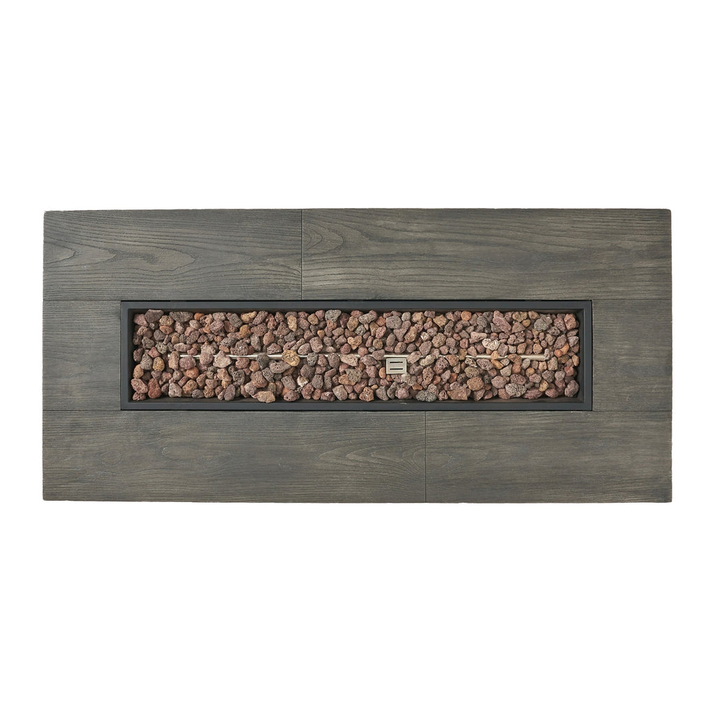 LuneluX_Home – Outdoor LuxeFire Table (Grey Finish, 50K Flame) - enhanced image 9