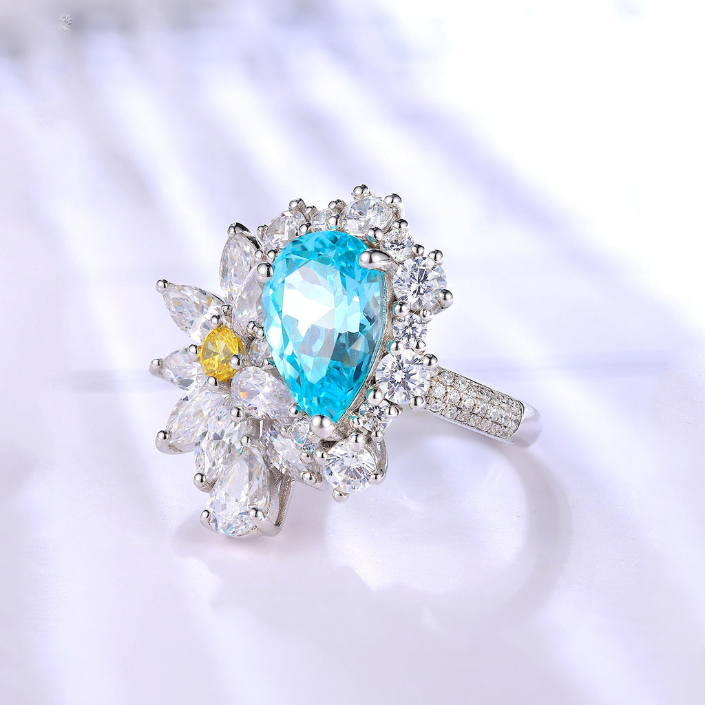 LuxeJewels™ – Cultivate Paraiba Diamond Ring - enhanced image 9