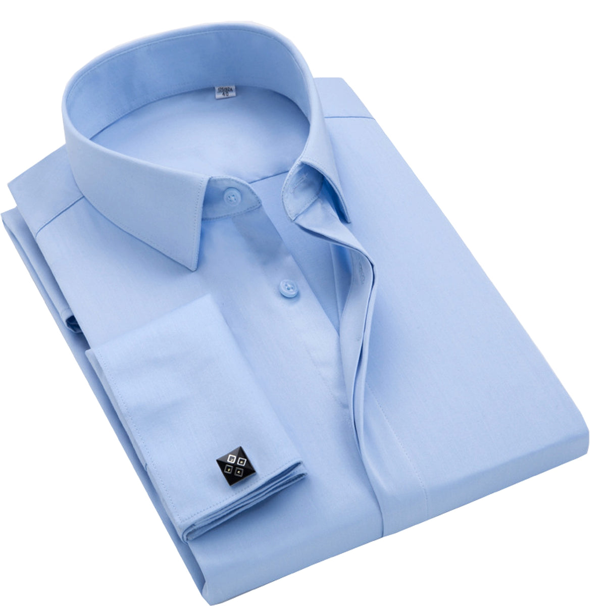 Men DressShirt Long Sleeve Shirt - enhanced image 9