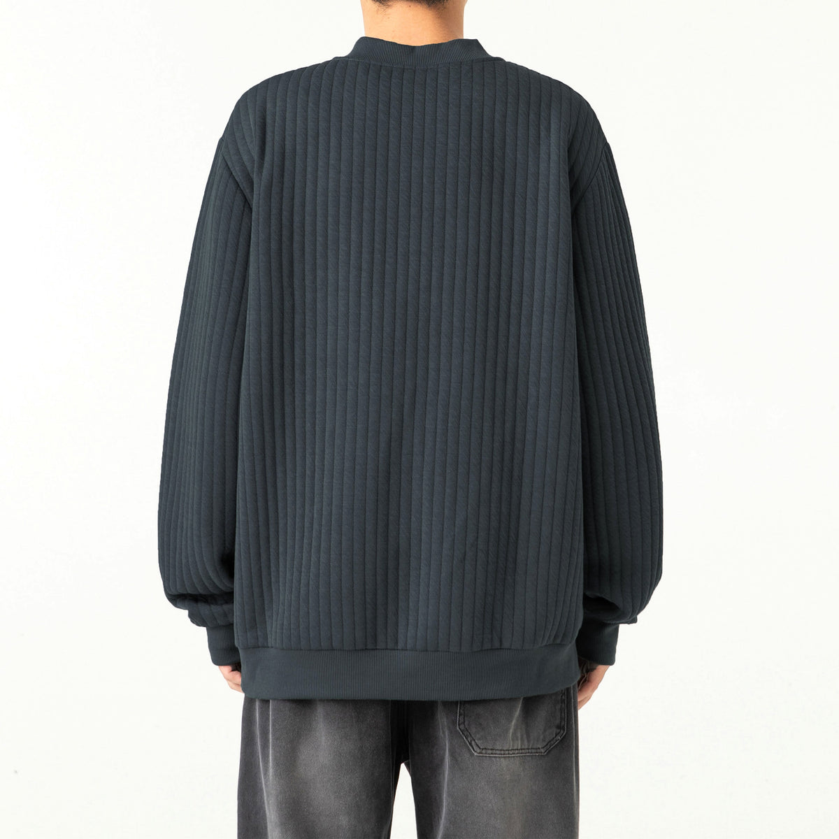 Men's Half-high Collar Button Sweater - enhanced image 9
