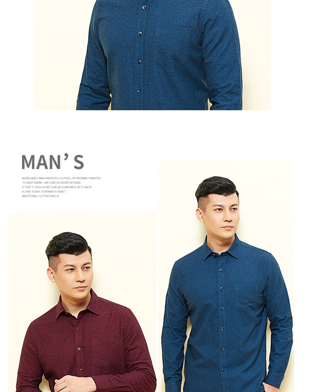 Men's Long Sleeve Solid Color Pocket Light Business DressShirt - enhanced image 9