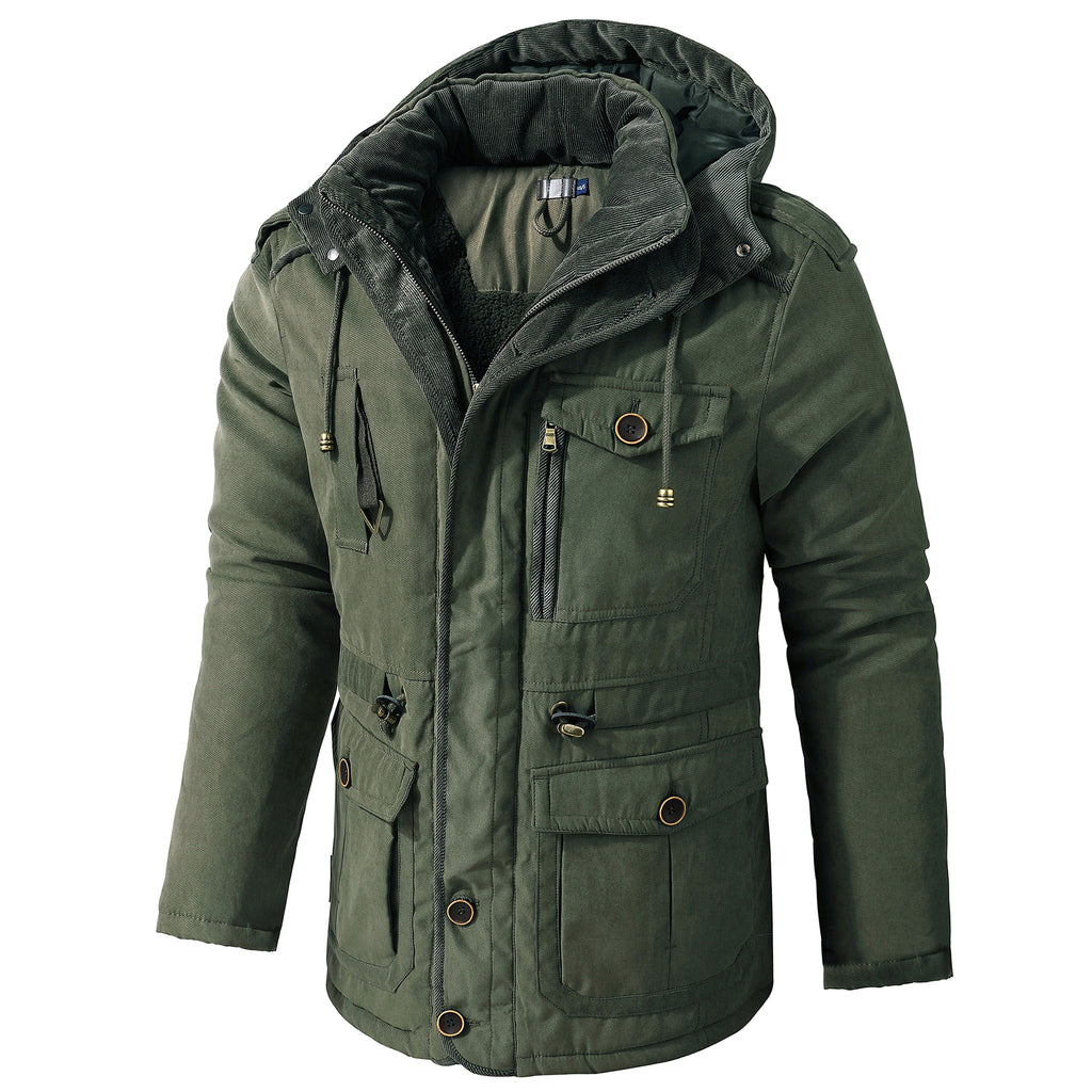 A Men's Plus Size Lambswool Cotton Jacket - enhanced image 9