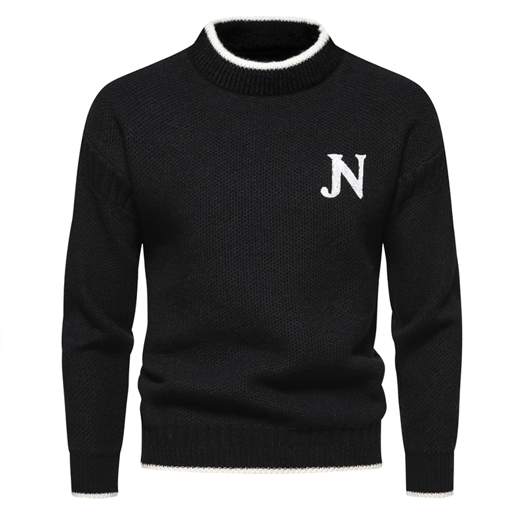 N - Profit - Trendy Leisure Warm Knitted Bottoming Youth Sweater Men - enhanced image 9