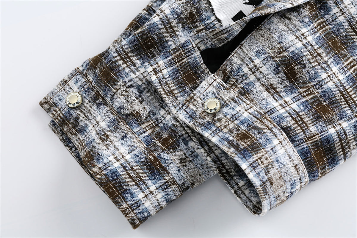 Plaid DressShirt For Women - enhanced image 9