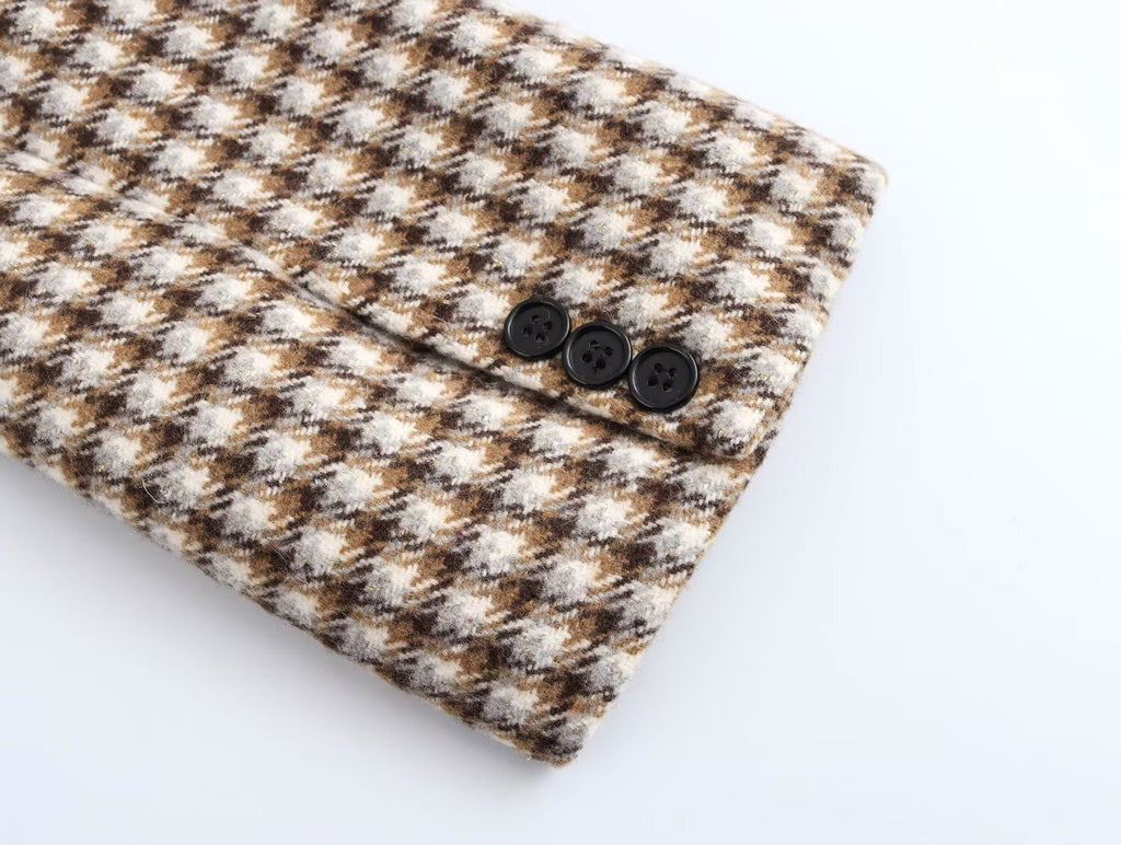 Retro Plaid Wool Look Coat – 25 Edition - enhanced image 9