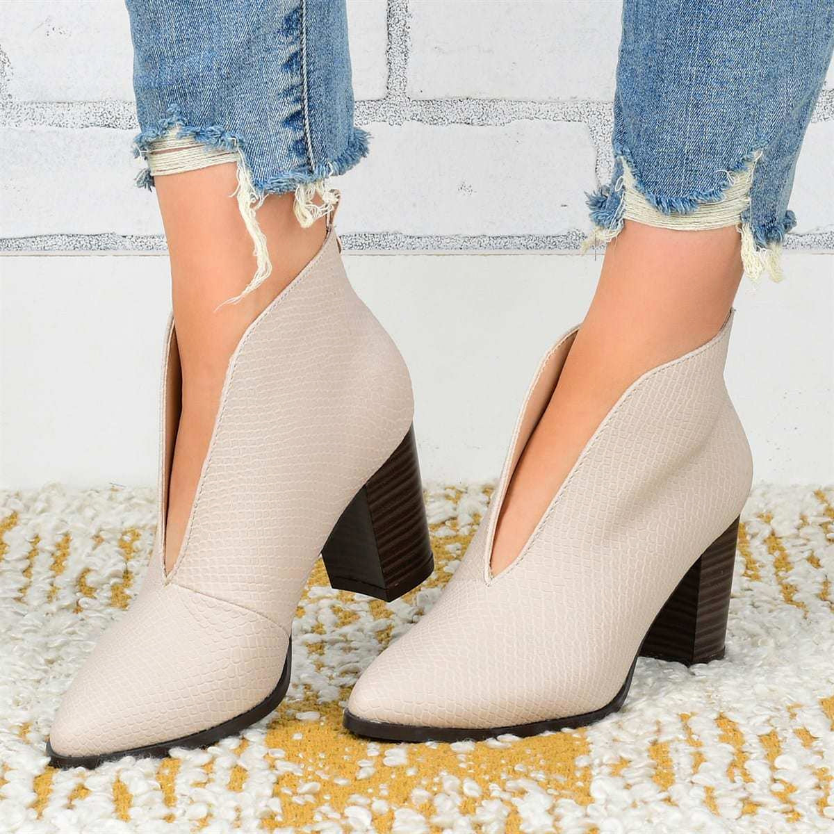 Retro Square Toe Casual Large Size Single Shoe Mid Heel - enhanced image 9