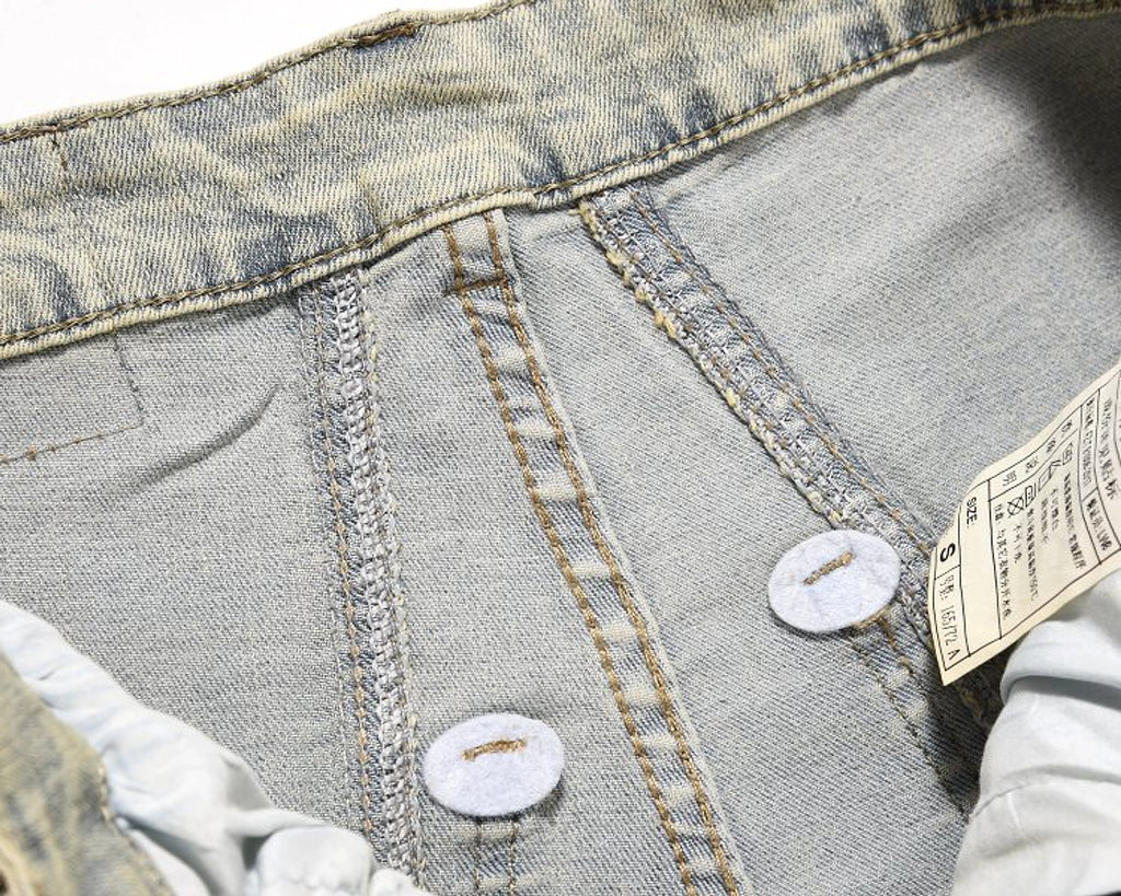 RO Style Wide Leg Patchwork Cargo Pants Women 's Jeans Youth Unisex - enhanced image 9
