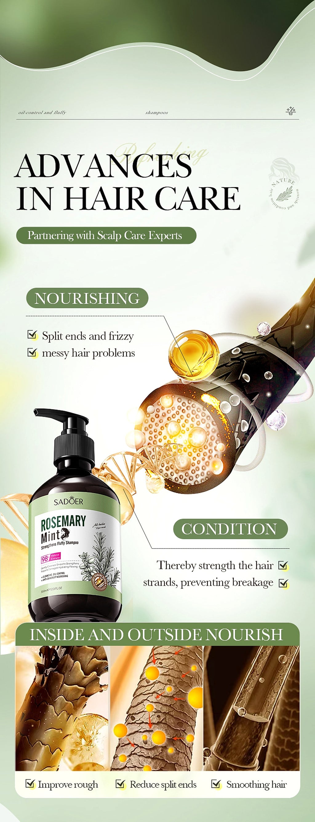 Rosemary Mint Shampoo – Refresh. Strengthen. Naturally Clear. - enhanced image 9