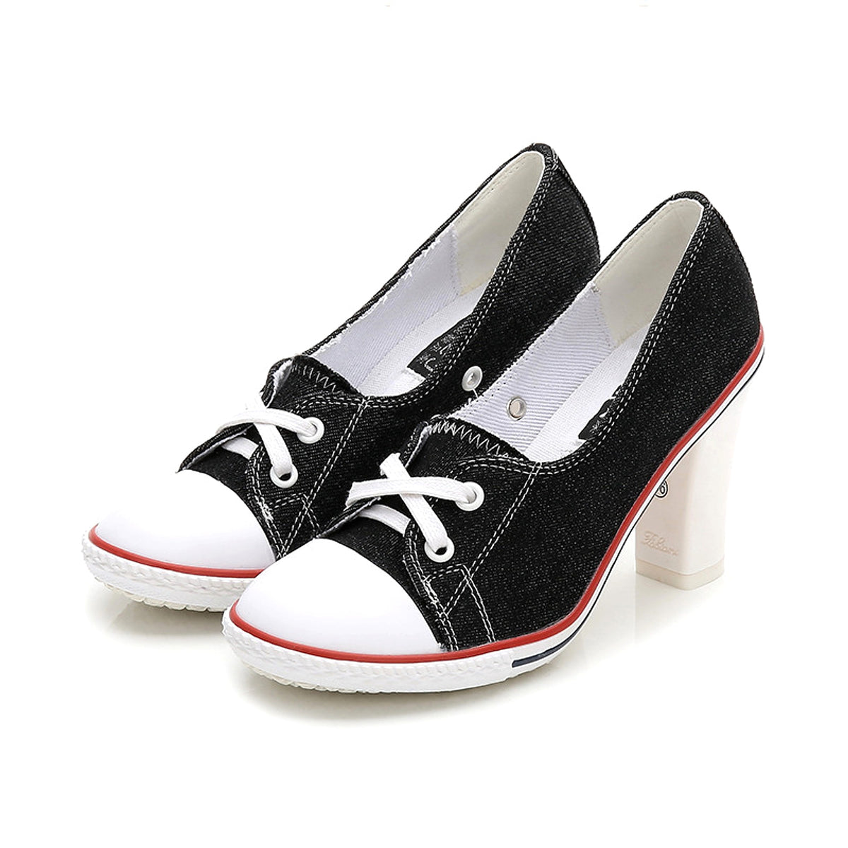 SeoulLift™ – Korean Canvas High-Sole Sneakers (Women) - enhanced image 9