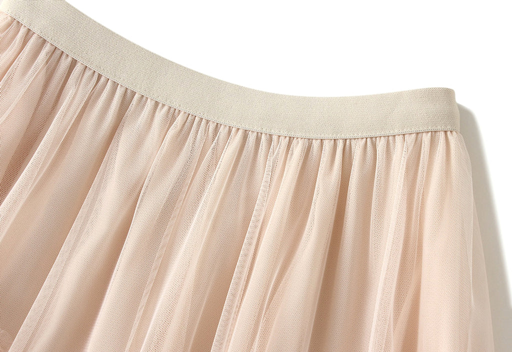Slimming Multi-layer High-grade Gauze Skirt High-grade Skirt - enhanced image 9