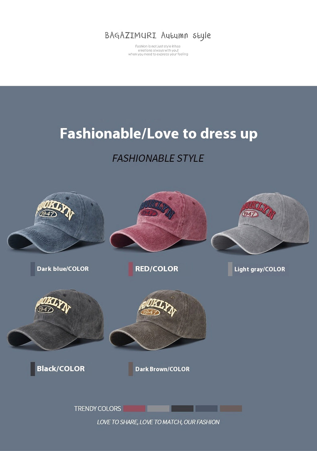 Spring And Summer Sun Protection Men's Retro Washed Letters Embroidered Peaked Cap - enhanced image 9