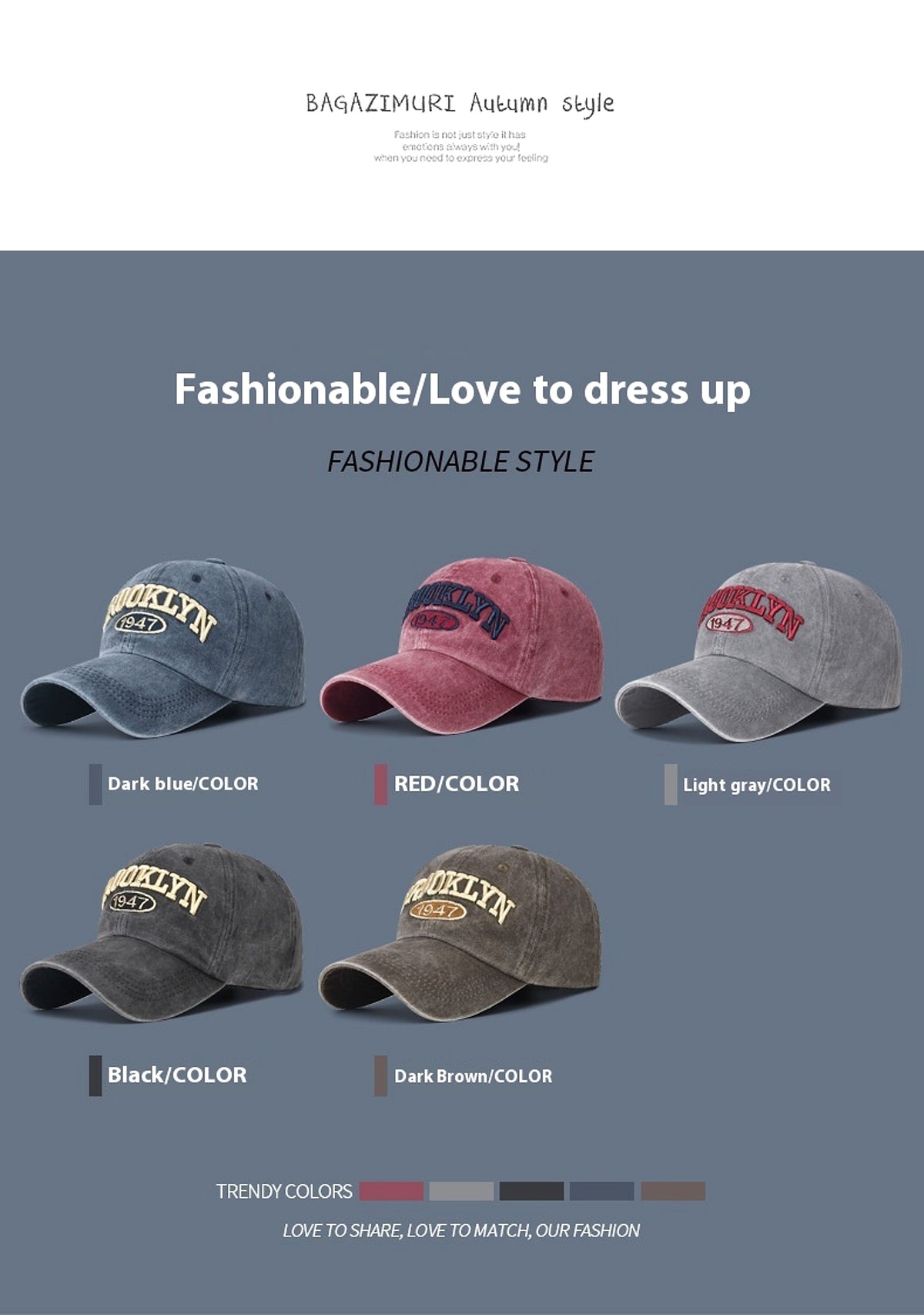 Spring And Summer Sun Protection Men's Retro Washed Letters Embroidered Peaked Cap - enhanced image 9