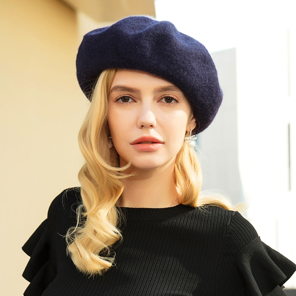 Thickened And Plush Enlarged Hood Elastic Sweatband Beret Hat Cap - enhanced image 9