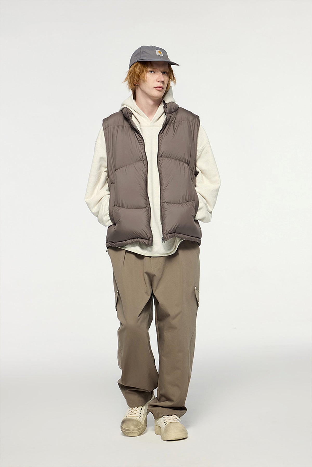 Thin And Portable Puff Down Vest White Duck Down Warm Vest Coat - enhanced image 9