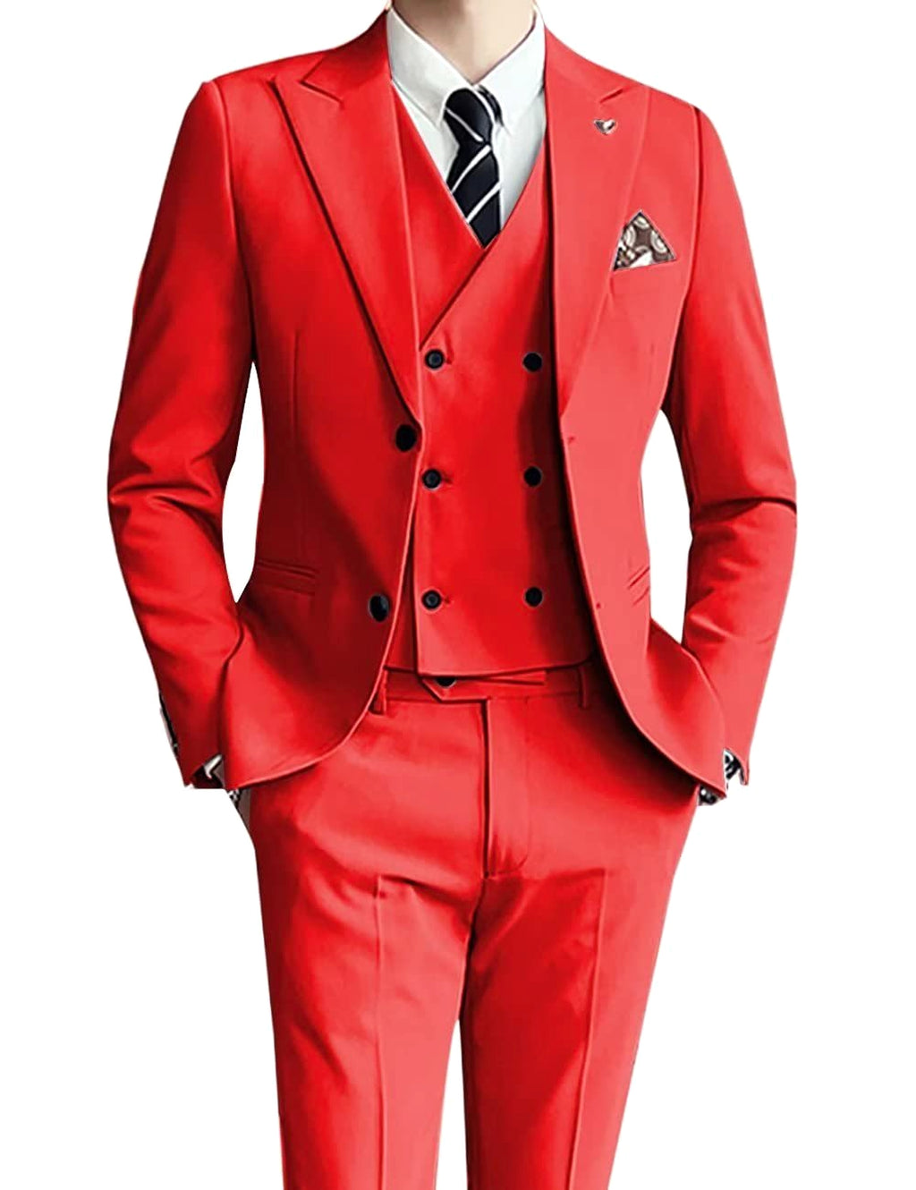 Ceremonté™ – Slim Fit Three-Piece Wedding Suit - enhanced image 9