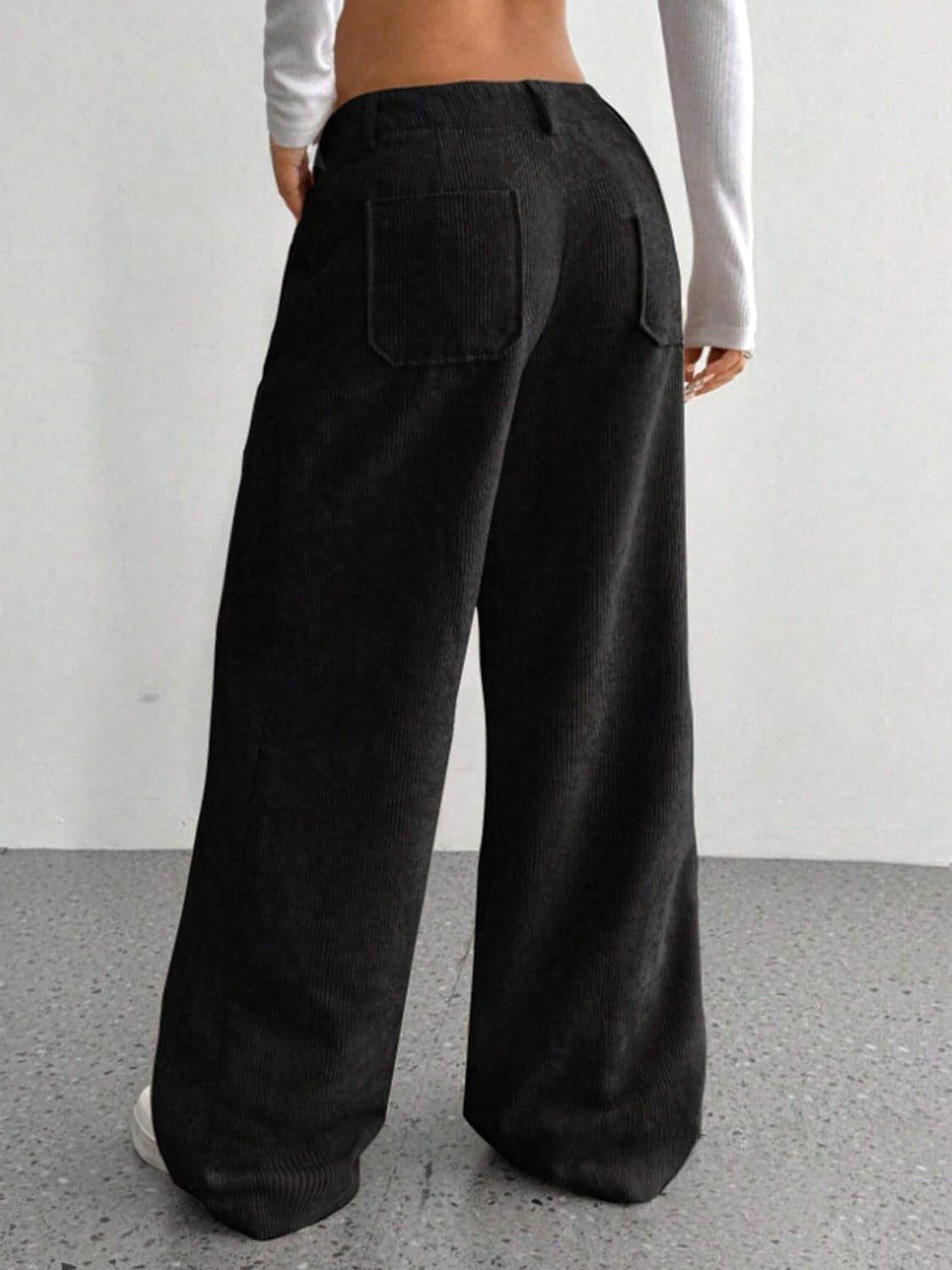 Wide Leg Pants with Pockets - enhanced image 9