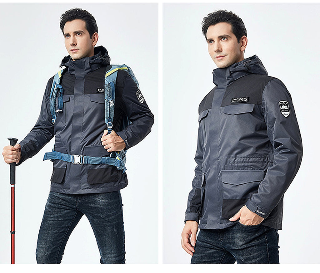 Winter Men Ski Jacket Waterproof Windproof Breathable Warm Softshell Long Sleeved Coat - enhanced image 9